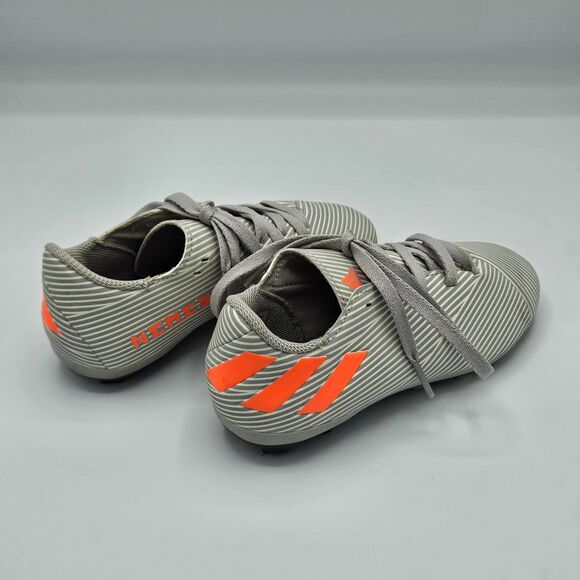 Adidas Nemeziz Boys Girls Soccer Cleats Size 13K Gray/Orange Striped FG Youuth - Picture 4 of 7